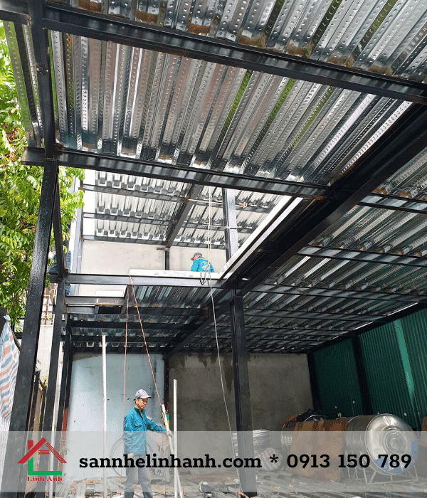 Sàn deck nhà khung thép tại Hà Nội
