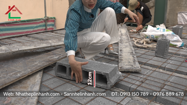 Nhà thép tiền chế sàn bê tông nhẹ Xuân Mai